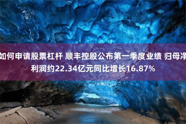 如何申请股票杠杆 顺丰控股公布第一季度业绩 归母净利润约22.34亿元同比增长16.87%