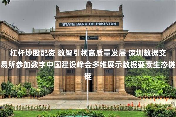 杠杆炒股配资 数智引领高质量发展 深圳数据交易所参加数字中国建设峰会多维展示数据要素生态链