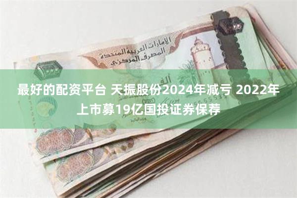 最好的配资平台 天振股份2024年减亏 2022年上市募19亿国投证券保荐