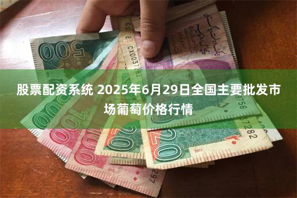 股票配资系统 2025年6月29日全国主要批发市场葡萄价格行情